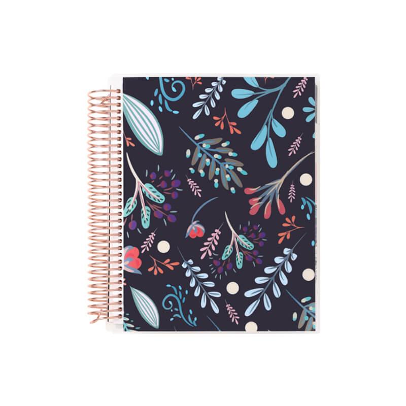Flora Bloom B Spiral Planner - Carta Lusso