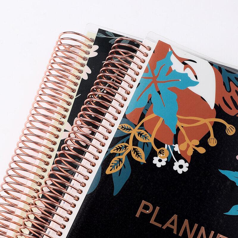 Flora Bloom D Spiral Planner - Carta Lusso
