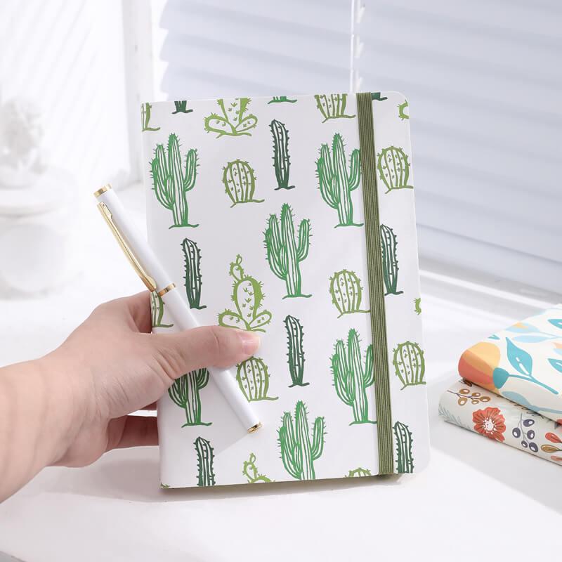 Fresh Plant Dotted Cactus Notebook - Carta Lusso