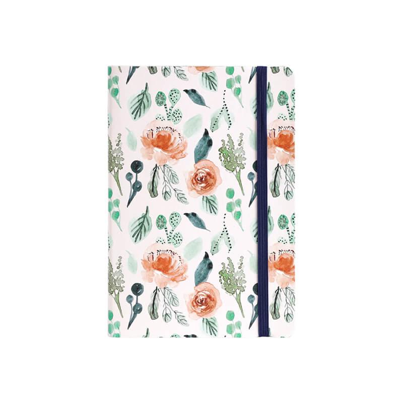 Fresh Plant Dotted Orange Notebook - Carta Lusso