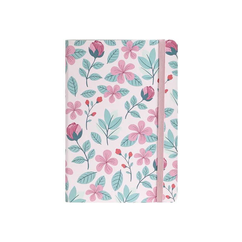 Fresh Plant Dotted Pink Notebook - Carta Lusso