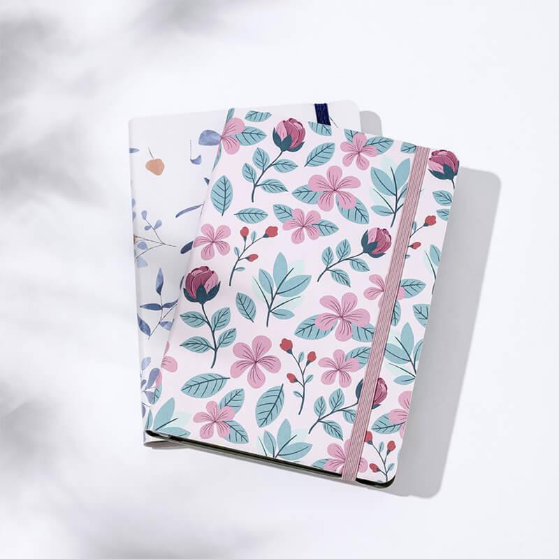 Fresh Plant Dotted Pink Notebook - Carta Lusso