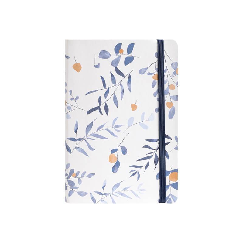 Fresh Plant Dotted Purple Notebook - Carta Lusso