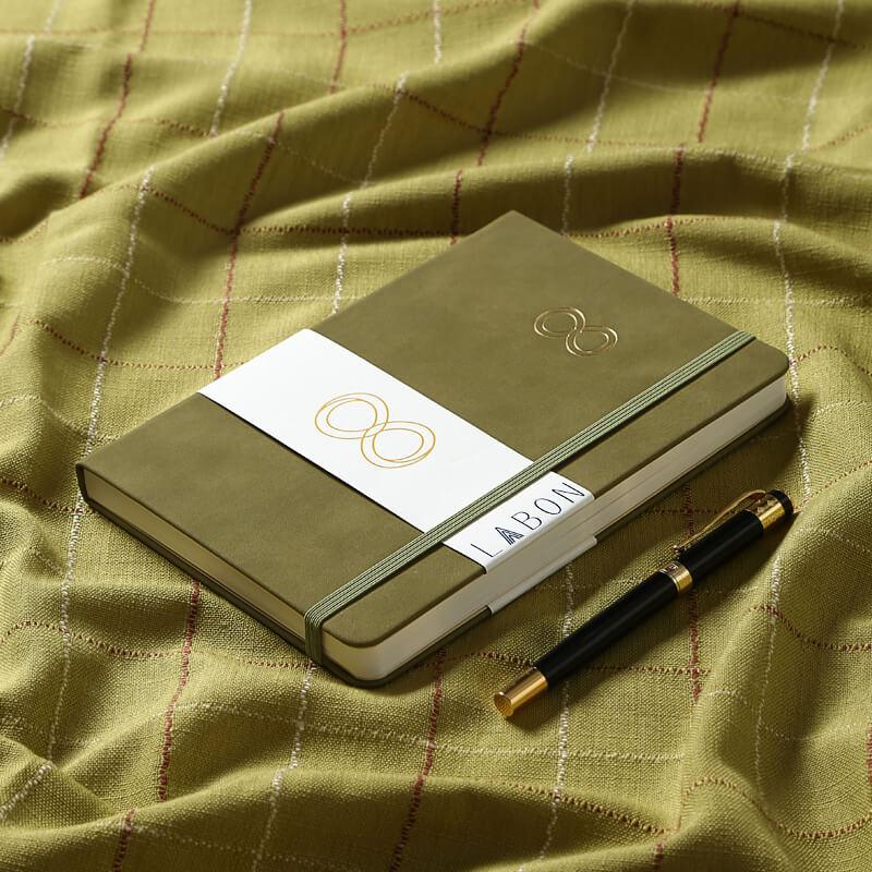 Mobius Strip Green Leather Notebook - Carta Lusso