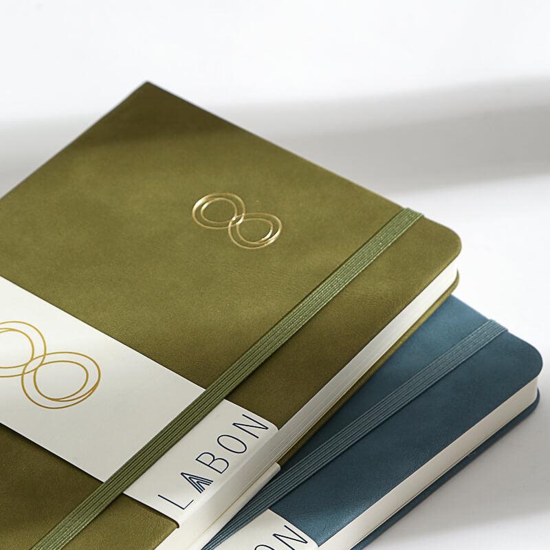 Mobius Strip Green Leather Notebook - Carta Lusso